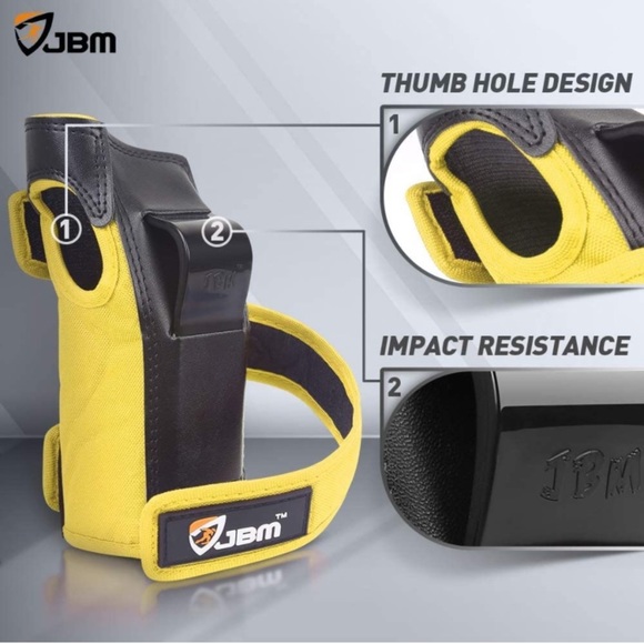 NEW WITHOUT TAGS, never worn JBM child knee, elbow and wrist guards in yellow - Picture 4 of 7